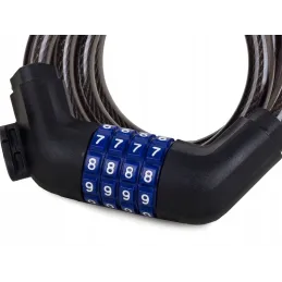 Antivol à code pour vélo LOCK 1000 mm / Noir