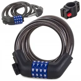 Antivol à code pour vélo LOCK 1000 mm / Noir