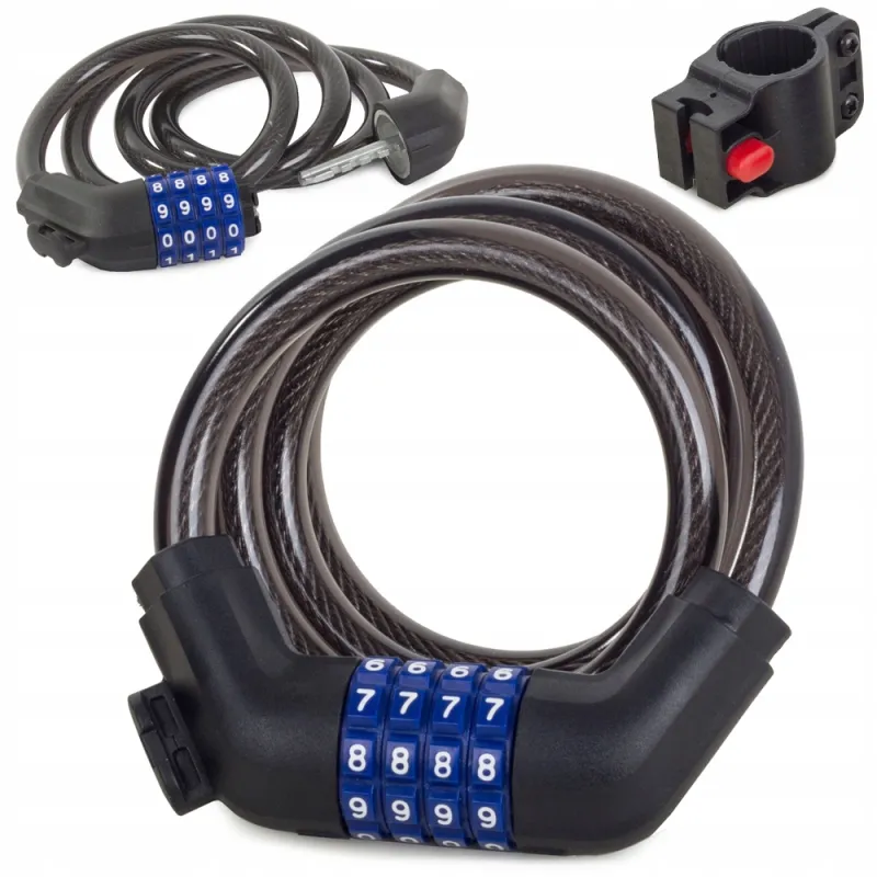 Antivol à code pour vélo LOCK 1000 mm / Noir