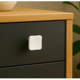 Bouton de meuble PERLA / blanc mat