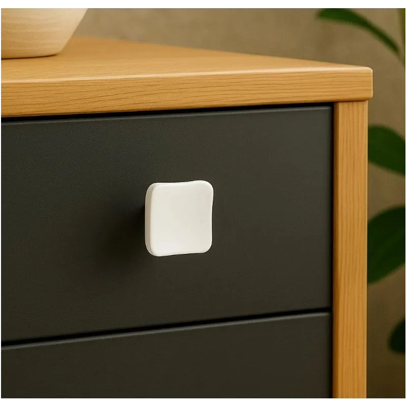 Bouton de meuble PERLA / blanc mat