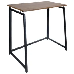Bureau pliant VITTO 800 x 400 / Noir - bois brun