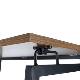 Bureau pliant VITTO 800 x 400 / Noir - bois brun