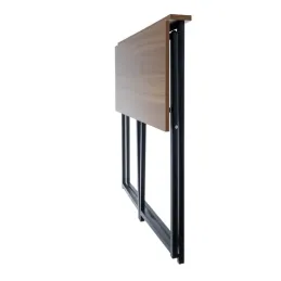 Bureau pliant VITTO 800 x 400 / Noir - bois brun