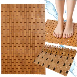 Tapis de bain antidérapant en bambou LASSA / Bois
