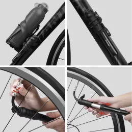 Pompe à vélo manuelle MINI / Noire