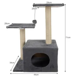 Arbre à chat CAT TREE 710 mm / Gris