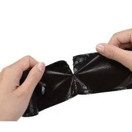 1000 sacs à déjections avec étui / Noir