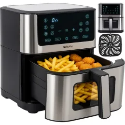 Friteuse à air chaud XXL - 8 L / Noire