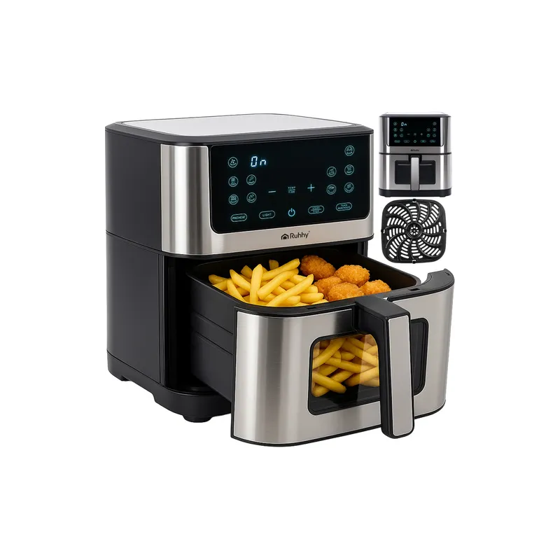 Friteuse à air chaud XXL - 8 L / Noire