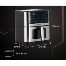 Friteuse à air chaud XXL - 8 L / Noire