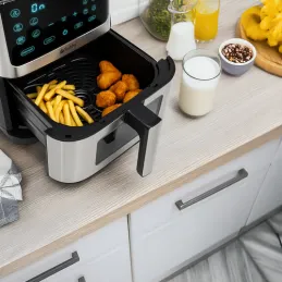 Friteuse à air chaud XXL - 8 L / Noire
