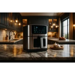 Friteuse à air chaud XXL - 8 L / Noire