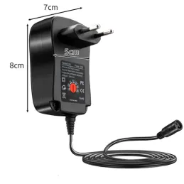Bloc d’alimentation universel avec 6 embouts 3–12 V + USB / Noir