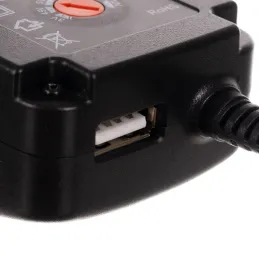 Bloc d’alimentation universel avec 6 embouts 3–12 V + USB / Noir