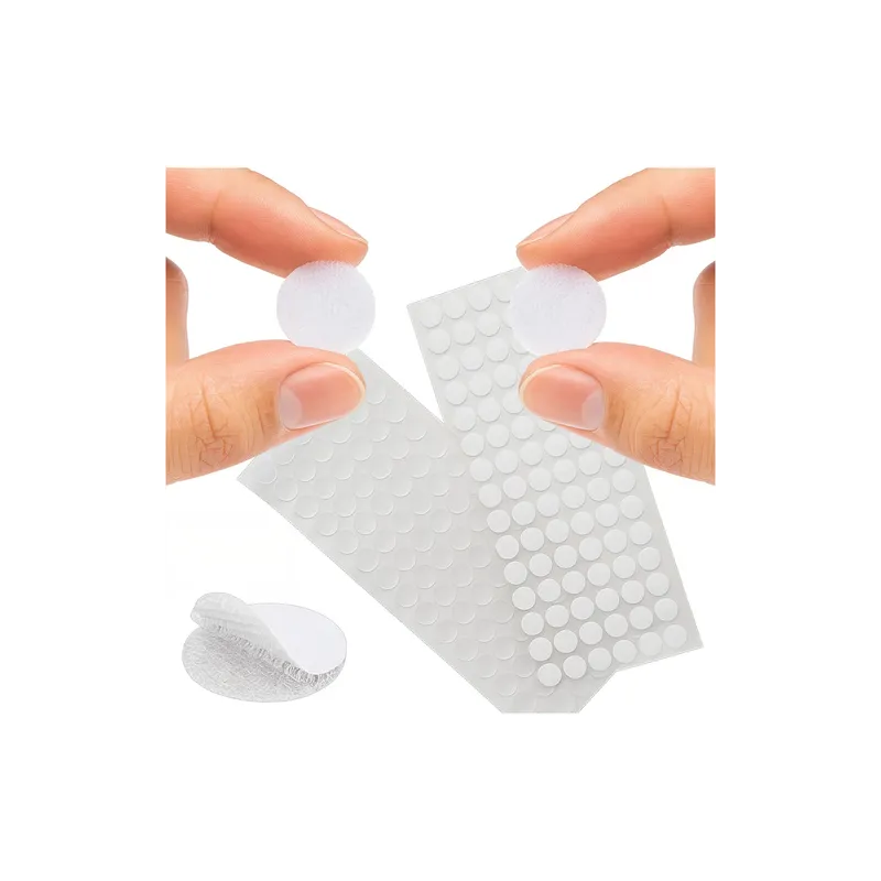 250 pièces de bandes auto-agrippantes autocollantes 18 mm / Blanc