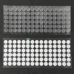 250 pièces de bandes auto-agrippantes autocollantes 18 mm / Blanc