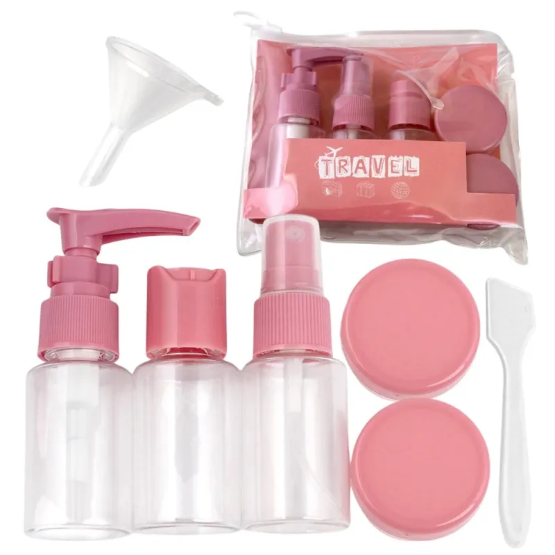 Set de voyage de contenants et flacons pour cosmétiques HOLIDAY / Rose