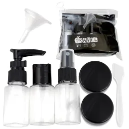 Set de voyage de contenants et flacons pour cosmétiques HOLIDAY / Noir