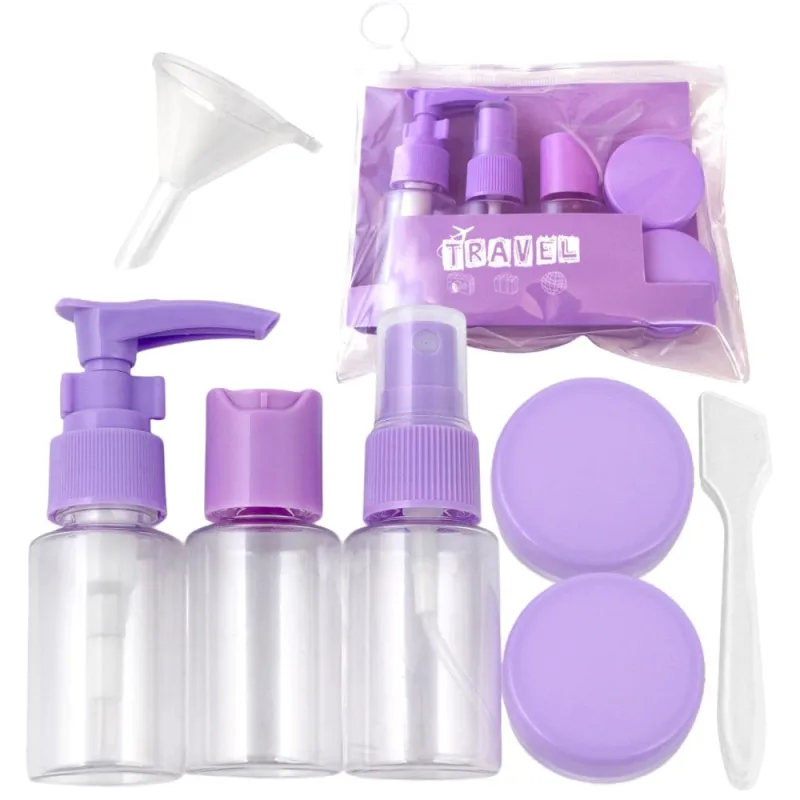 Set de voyage de contenants et flacons pour cosmétiques HOLIDAY / Violet