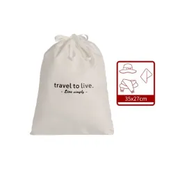 Set de voyage 7 pièces pour vêtements et produits de beauté TRAVEL LUX / Noir