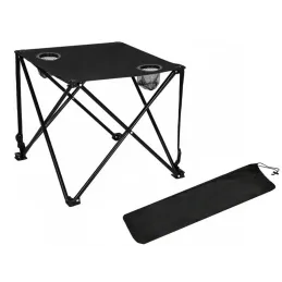 Table de camping pliable KEMP / Noir