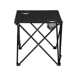 Table de camping pliable KEMP / Noir