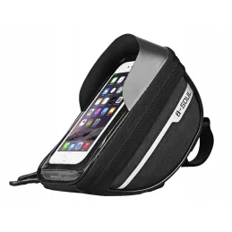 Sacoche de cadre pour vélo avec étui pour téléphone SOUL / Noir