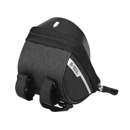 Sacoche de cadre pour vélo avec étui pour téléphone SOUL / Noir