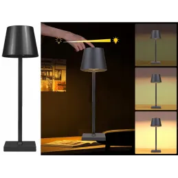 Lampe de table décorative à commande tactile et à intensité réglable ZEUS / Noire