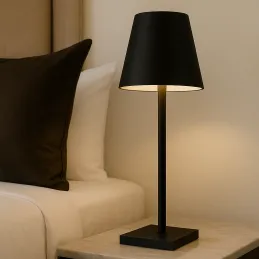 Lampe de table décorative à commande tactile et à intensité réglable ZEUS / Noire