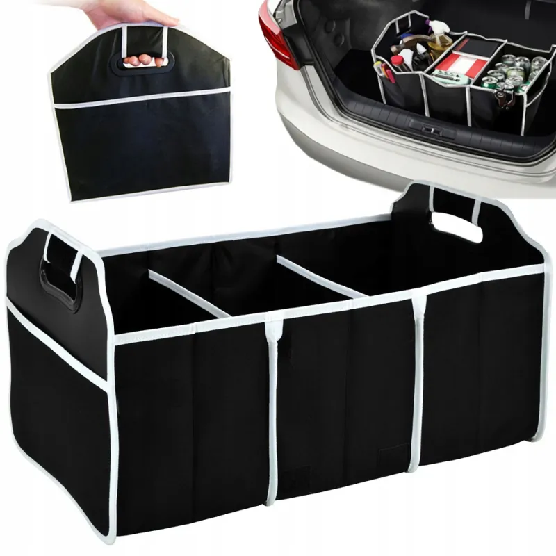 Organisateur de rangement et de courses pour coffre de voiture CAR / Noir