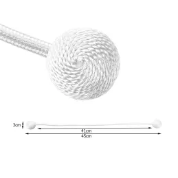 Lot de 2 pièces – Attaches magnétiques décoratives pour rideaux PINS / Blanc