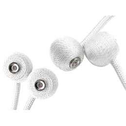 Lot de 2 pièces – Attaches magnétiques décoratives pour rideaux PINS / Blanc
