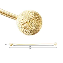 Lot de 2 pièces – Attaches magnétiques décoratives pour rideaux PINS / Doré