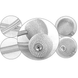 Set 2 ks – Spony PINS s dekoratívnymi magnetmi na závesy / Strieborná