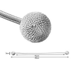 Set 2 ks – Spony PINS s dekoratívnymi magnetmi na závesy / Strieborná