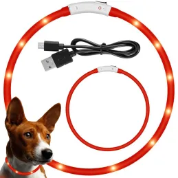 Collier LED réglable GLORY / Rouge