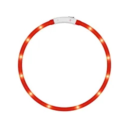 Collier LED réglable GLORY / Rouge