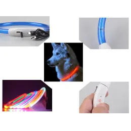 Collier LED réglable GLORY / Rouge