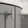 Chrome mat brossé