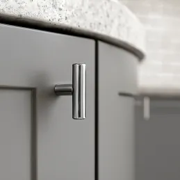 Bouton de meuble RELING / Chrome brillant