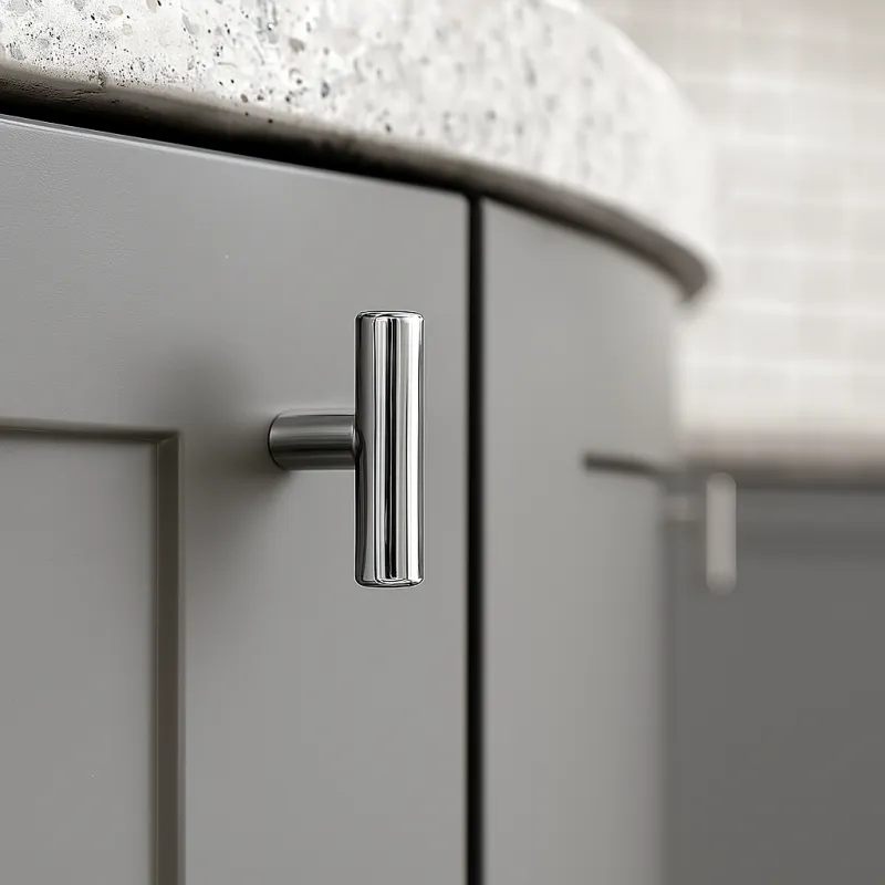 Bouton de meuble RELING / Chrome brillant