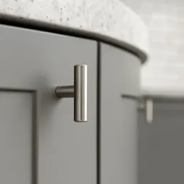 Poignée bouton RELING / Nickel brossé