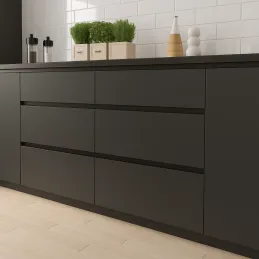 Profilé-poignée pour portes OLYMP - L / Noir mat