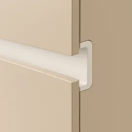 Profilé de poignée pour portes OLYMP - C / Blanc mat