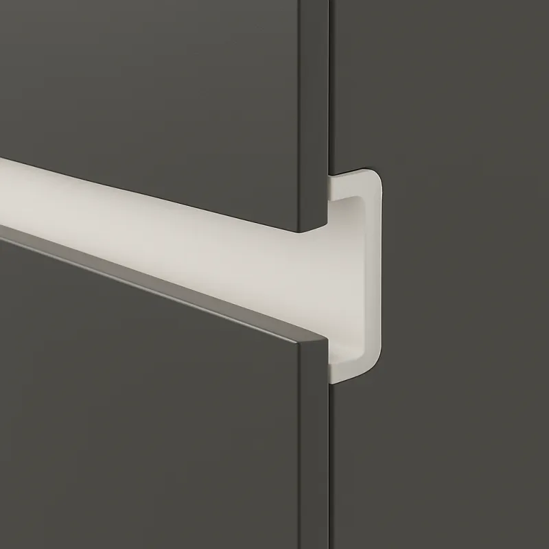 Profilé de poignée pour portes OLYMP - C / Blanc mat