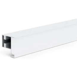 Profilé de poignée vertical derrière la porte OLYMP latéral / Blanc mat