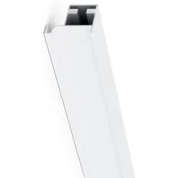 Profilé de poignée vertical derrière la porte OLYMP latéral / Blanc mat