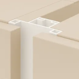 Profilé de prise vertical pour porte OLYMP central / Blanc mat